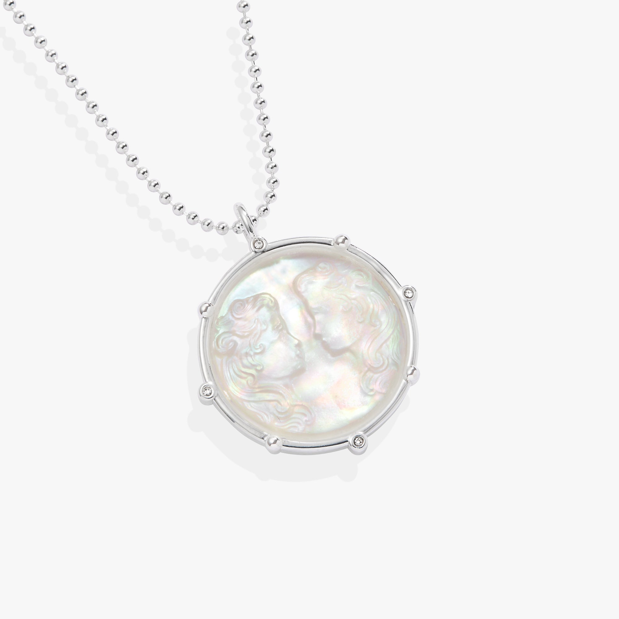 Gemini Zodiac Double Sided Charm Necklace - Sterling Silver Zodiac Jewelry for Women - Perfect Birthday Gift & Everyday Wear for Gemini Women