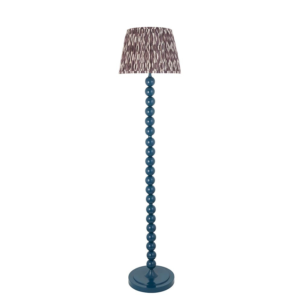 Auralis Ikat Floor Lamp with E27 Socket - Modern Handwoven Design for Living Room, Bedroom & Office Lighting