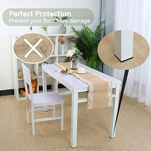 VOLO Non-Slip Self-Adhesive Square Felt Pads - 32 Pack Black Furniture Floor Protectors for Chairs, Sofas & Tables - Noise Reduction, Scratch Prevention & Surface Protection (Ideal for Hardwood Floors & Tile)