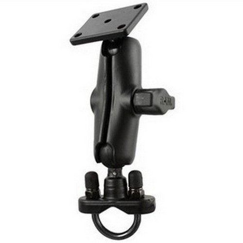 RAM Rail Mount with Rectangular AMPS - Durable Vehicle Rail Mounting System for Off-Road & Marine Applications