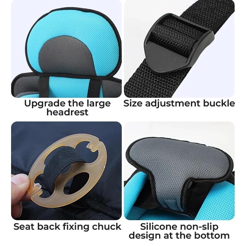 Safe & Comfortable Baby Car Seat for Infants & Toddlers (0-36 Months) - Adjustable Headrest & 5-Point Safety Harness - Red - Perfect for Travel, Shopping & Family Road Trips