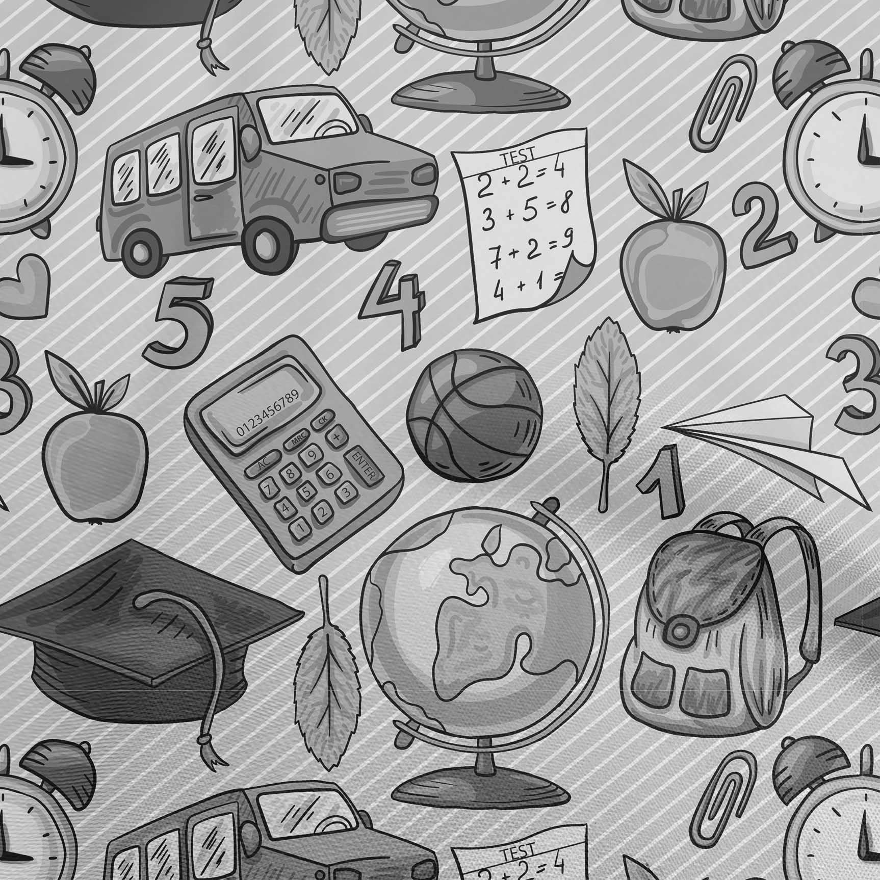 oneOone Rayon Gray Fabric for Kids - 56 Inch Wide Printed DIY Sewing Supplies by The Yard | Perfect for Children's Clothing, Costumes & Craft Projects