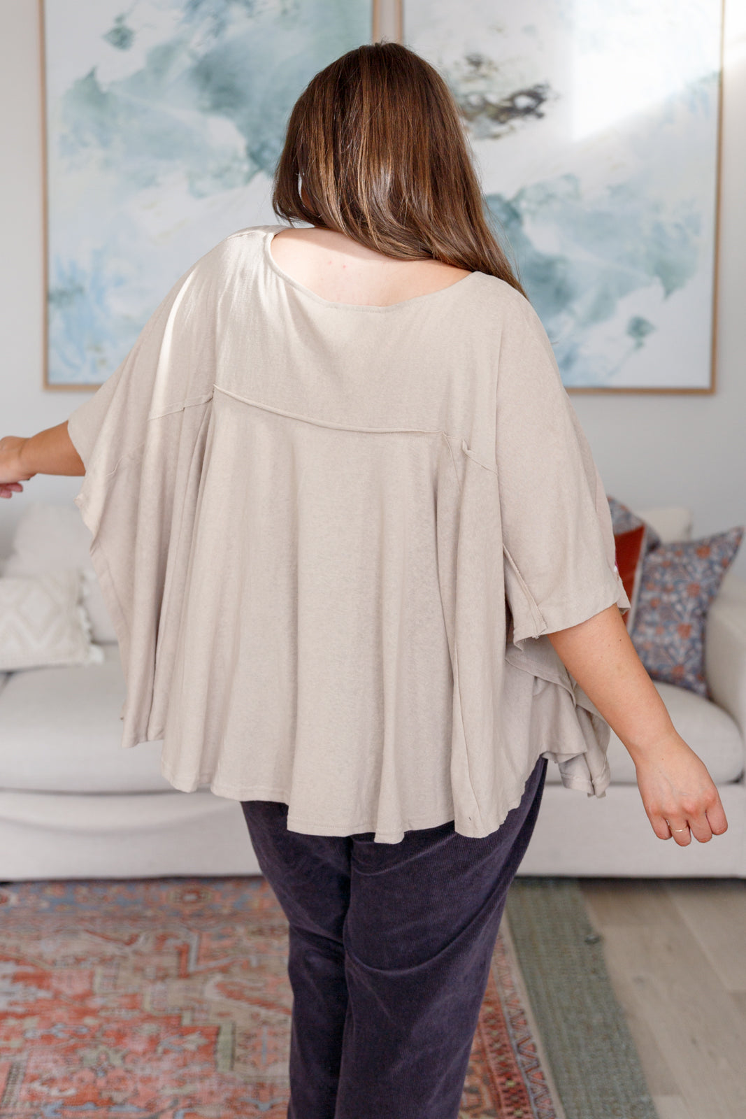 Isabel Embroidered Mocha Tunic Top for Women | Boho Chic Blouse with Floral Embroidery | Perfect for Casual Wear, Beach Cover-Up & Summer Outfits