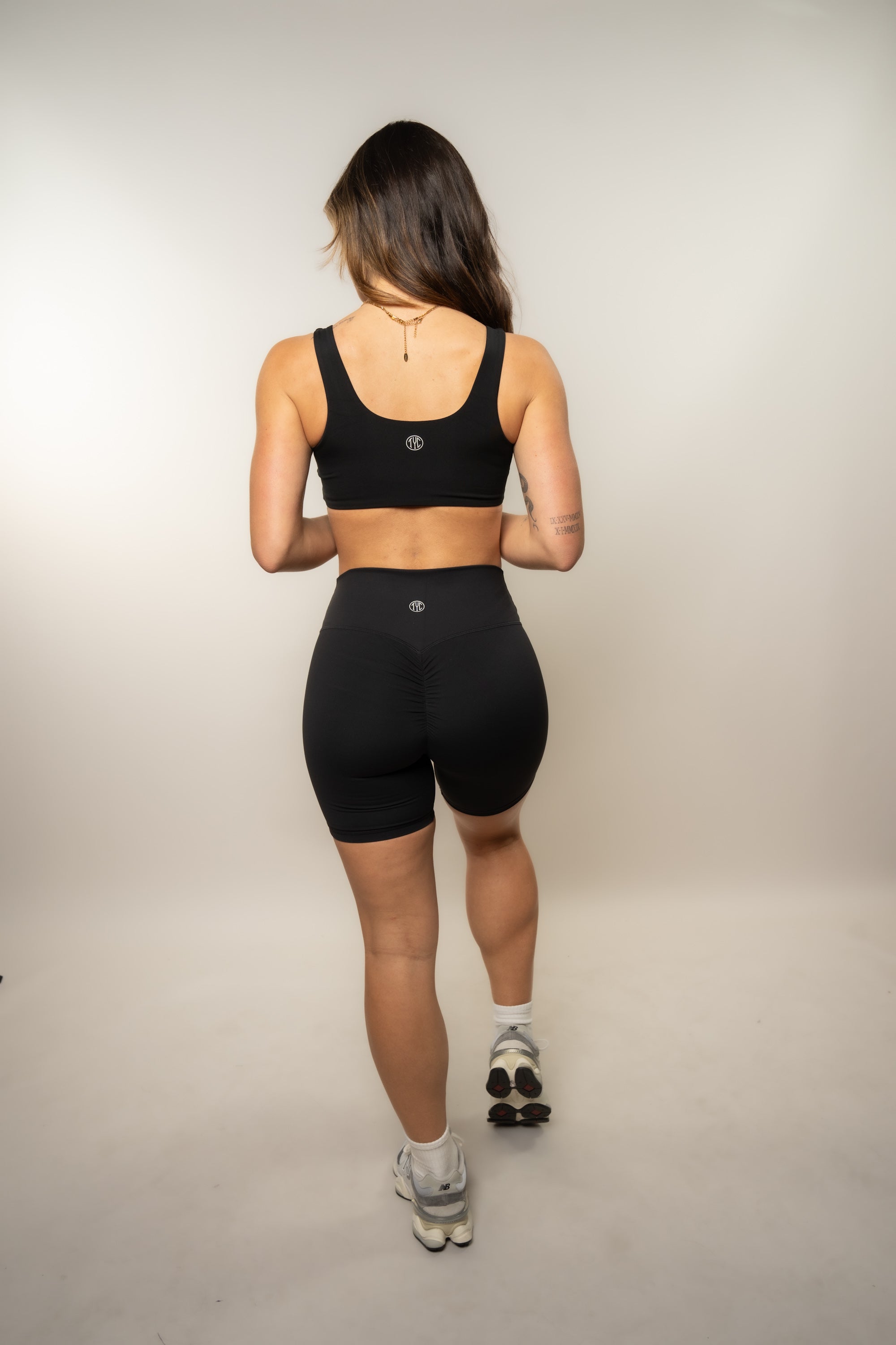 6 Pack Effortless Scrunch Shorts for Women - Black - Perfect for Yoga, Running & Lounge Wear