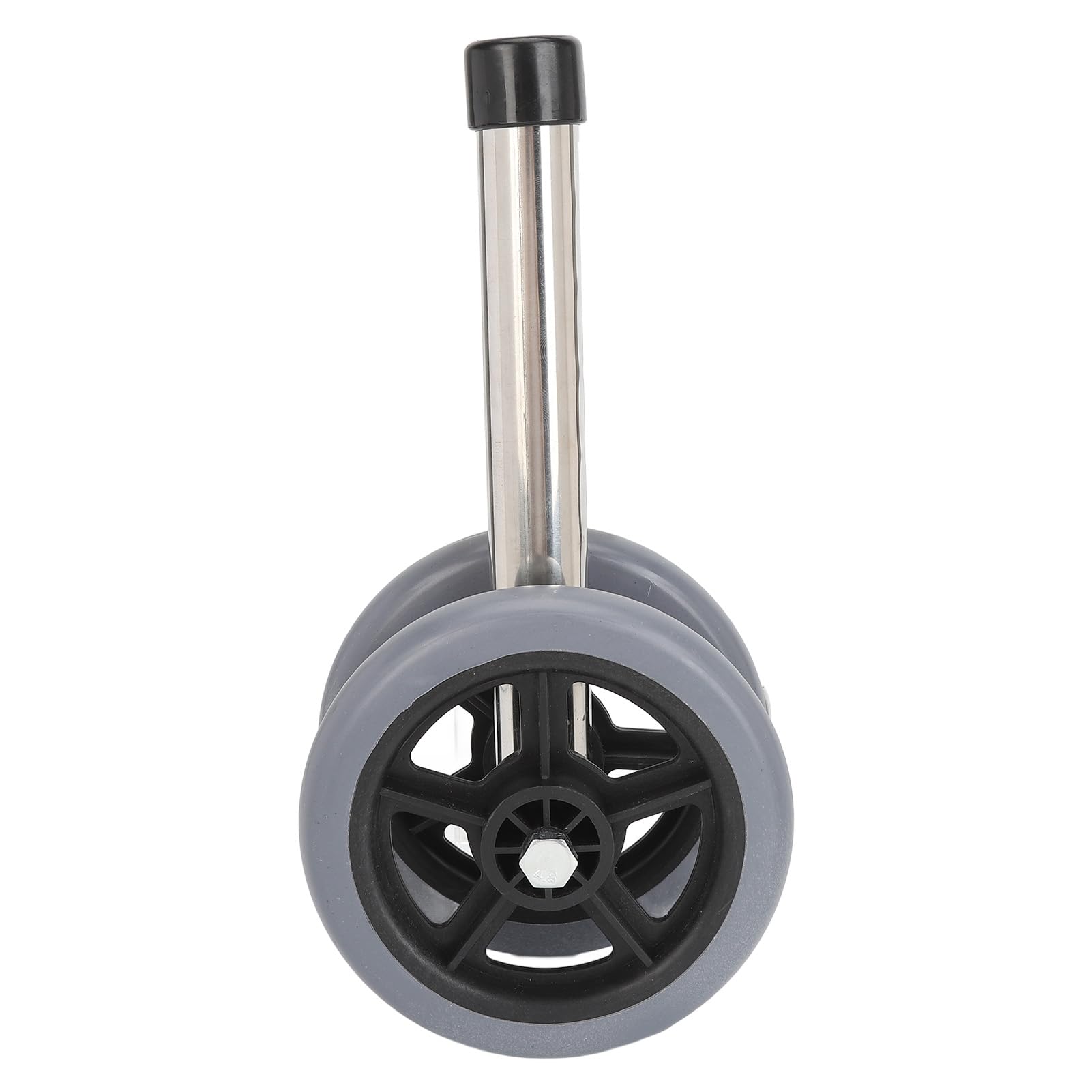 2 Pcs Walker Replacement Wheels - Durable Walking Aid Accessories for Elderly & Mobility Support - Perfect for Indoor & Outdoor Use on Hard Floors & Pavement