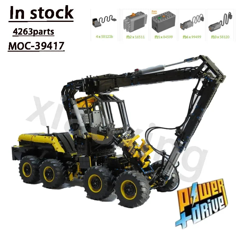 4263PCS MOC 39417 Ponsse Scorpion King Harvester Building Blocks Set - Compatible with Lego Technic - Perfect for Construction Enthusiasts & Collectors - Great Gift for Kids & Adults - Ideal for STEM Learning & Creative Play