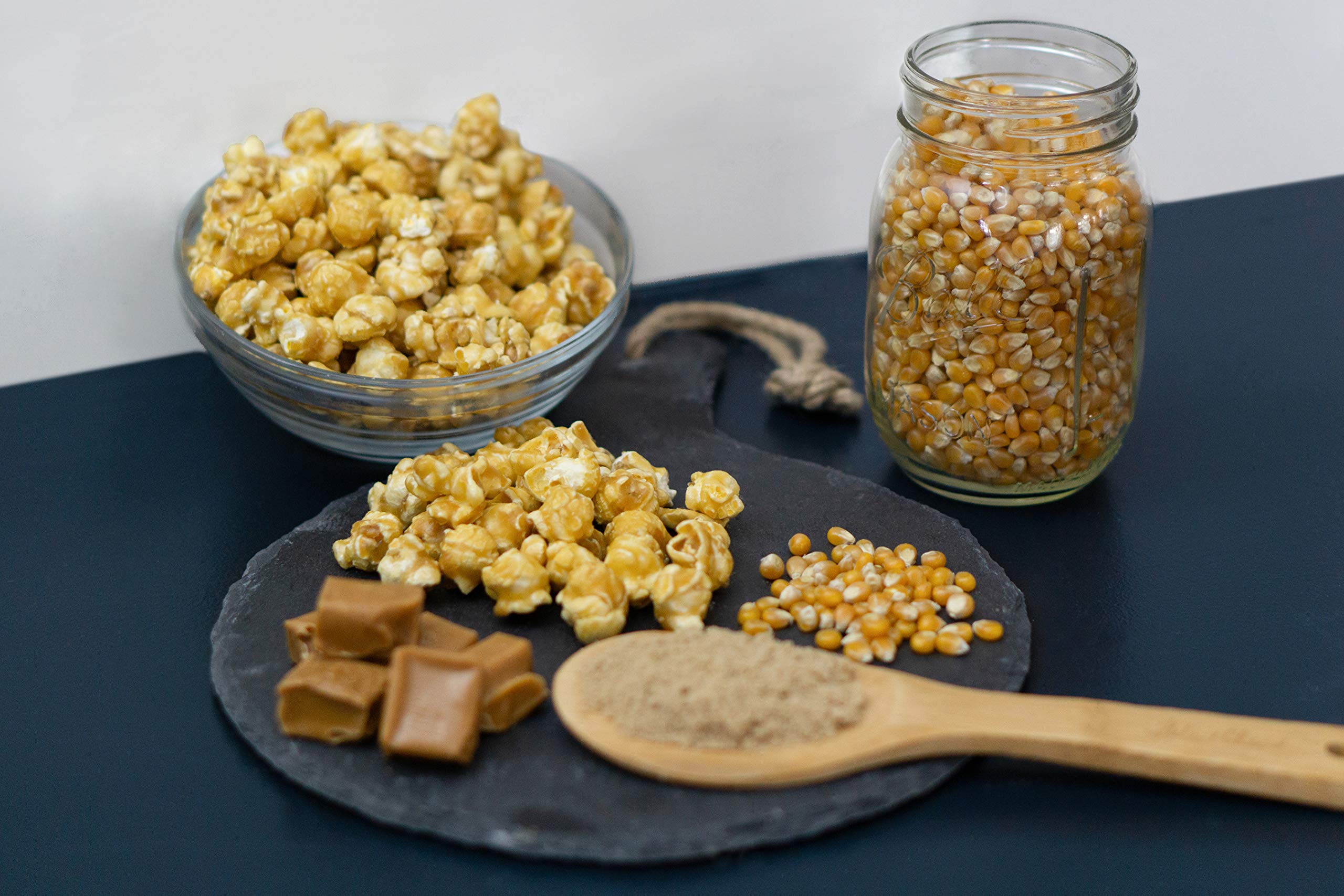 Sweet Caramel Popcorn 64 oz - Delicious Caramelized Popcorn for Baseball Games, Movie Nights & Parties - Perfect Snack for Family Gatherings, Office Treats & Road Trips