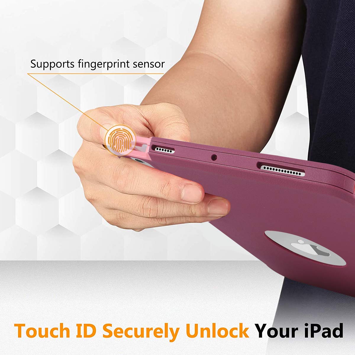 AICase Heavy Duty Rugged Shockproof iPad Air 10.9 Case - Triple Layer Protection for iPad Air 4th/5th Gen (2020/2022) | Purple & Red | Perfect for Outdoor, Travel & Daily Use