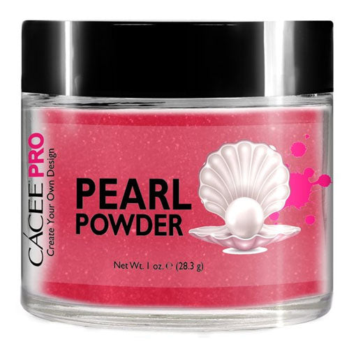 Cacee Pearl Powder Nail Art - #58 Red Pink Nail Dip Powder for Manicure & Pedicure | Perfect for DIY Nail Salon, Home Use & Professional Nail Artists