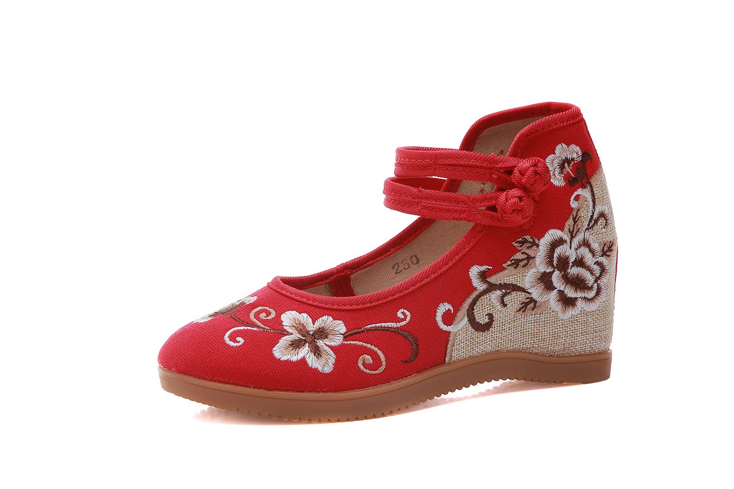 Handmade Embroidered Cloth Loafers - Comfortable Round Toe Chinese Canvas Shoes for Women | Mary Jane Style Slip-Ons | Perfect for Casual Wear, Home Comfort & Cultural Events