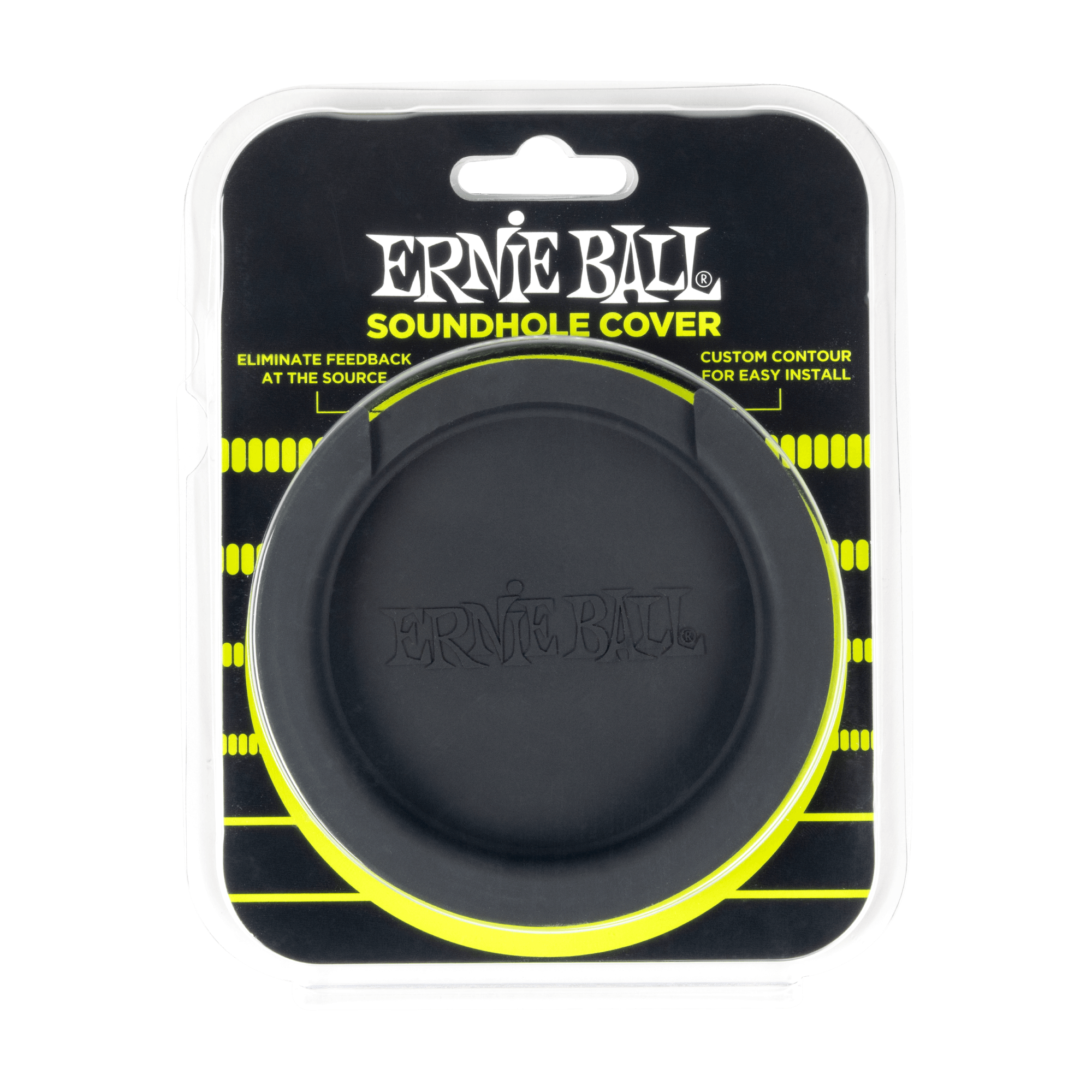 Ernie Ball Acoustic Guitar Soundhole Cover - Dust & Feedback Protector for 6-String Guitars - Perfect for Live Performances & Studio Recording