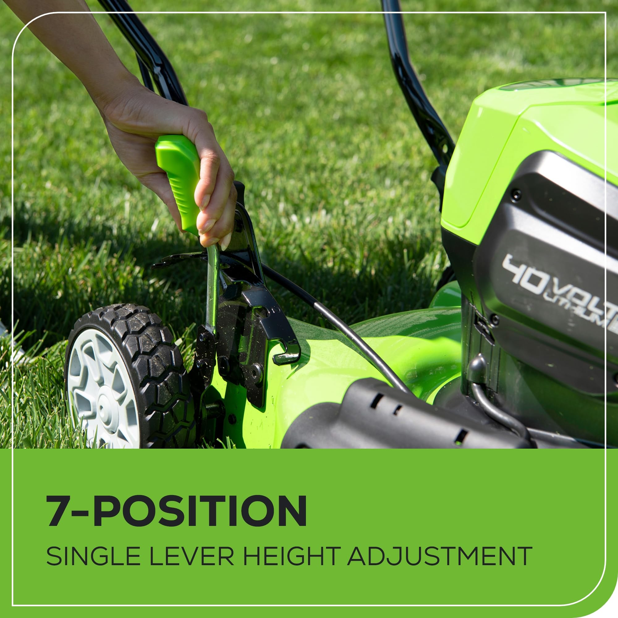 Greenworks 40V 19-Inch Brushless Cordless Push Lawn Mower with 4.0Ah Battery & Charger - Perfect for Small to Medium Yards and Eco-Friendly Lawn Care