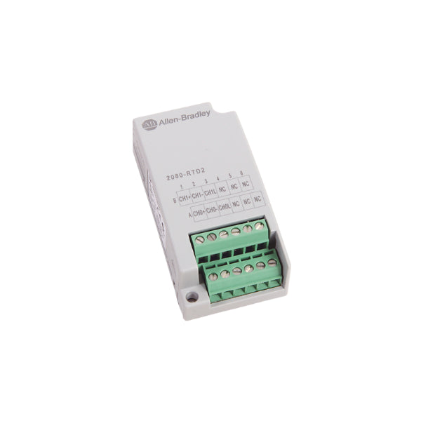 Allen Bradley 2080 RTD2 RTD Temperature Input Module - Industrial Automation & Process Control for PLC Systems | Compatible with CompactLogix & ControlLogix | High Accuracy Temperature Monitoring Solution