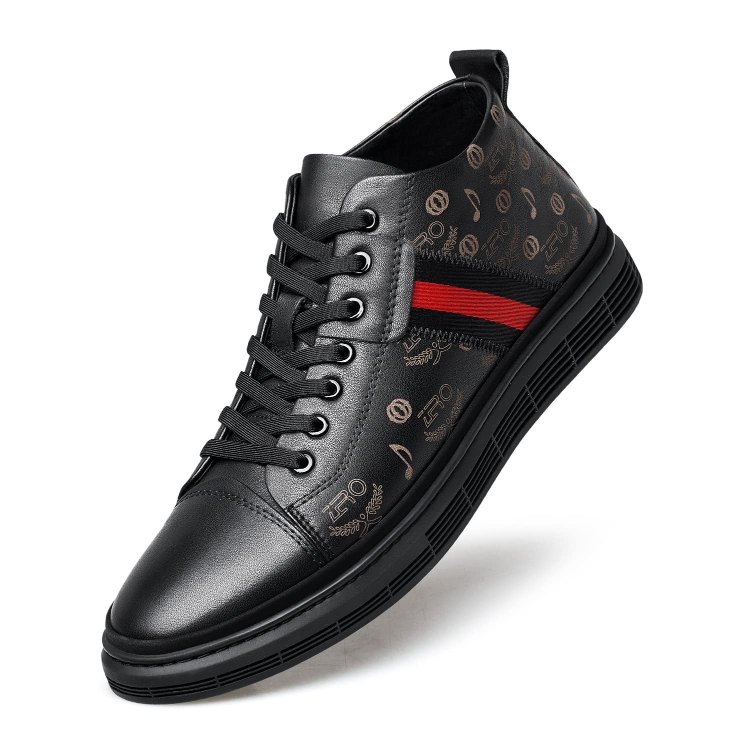 ZRO Men's High Top Fashion Sneakers - Stylish Casual Shoes for Walking, Running & Streetwear Outfits | Breathable Comfortable Sneakers for Everyday Wear