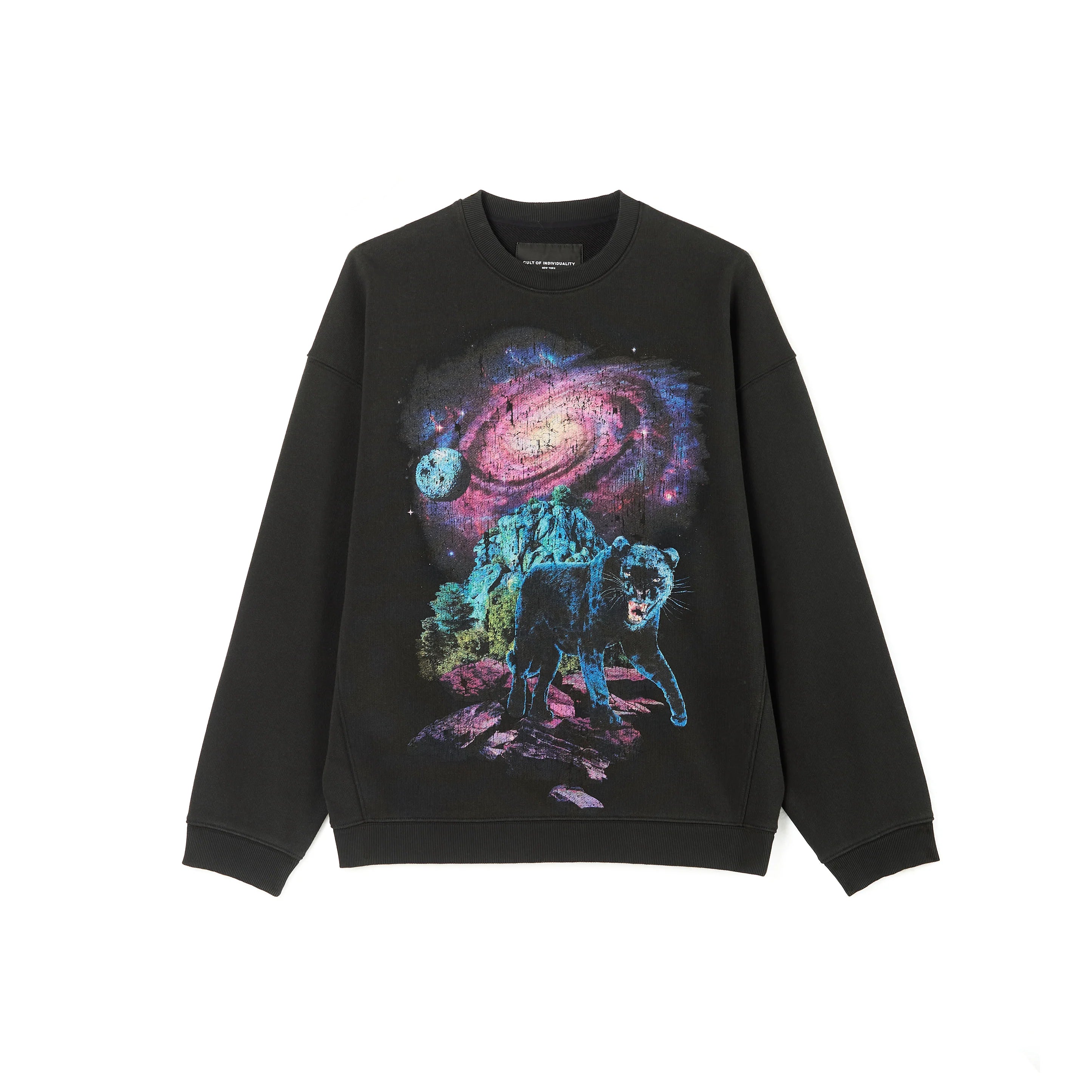 Born to Roar Crewneck Sweatshirt - Pirate Black | Stylish Unisex Pullover for Casual Wear & Street Fashion
