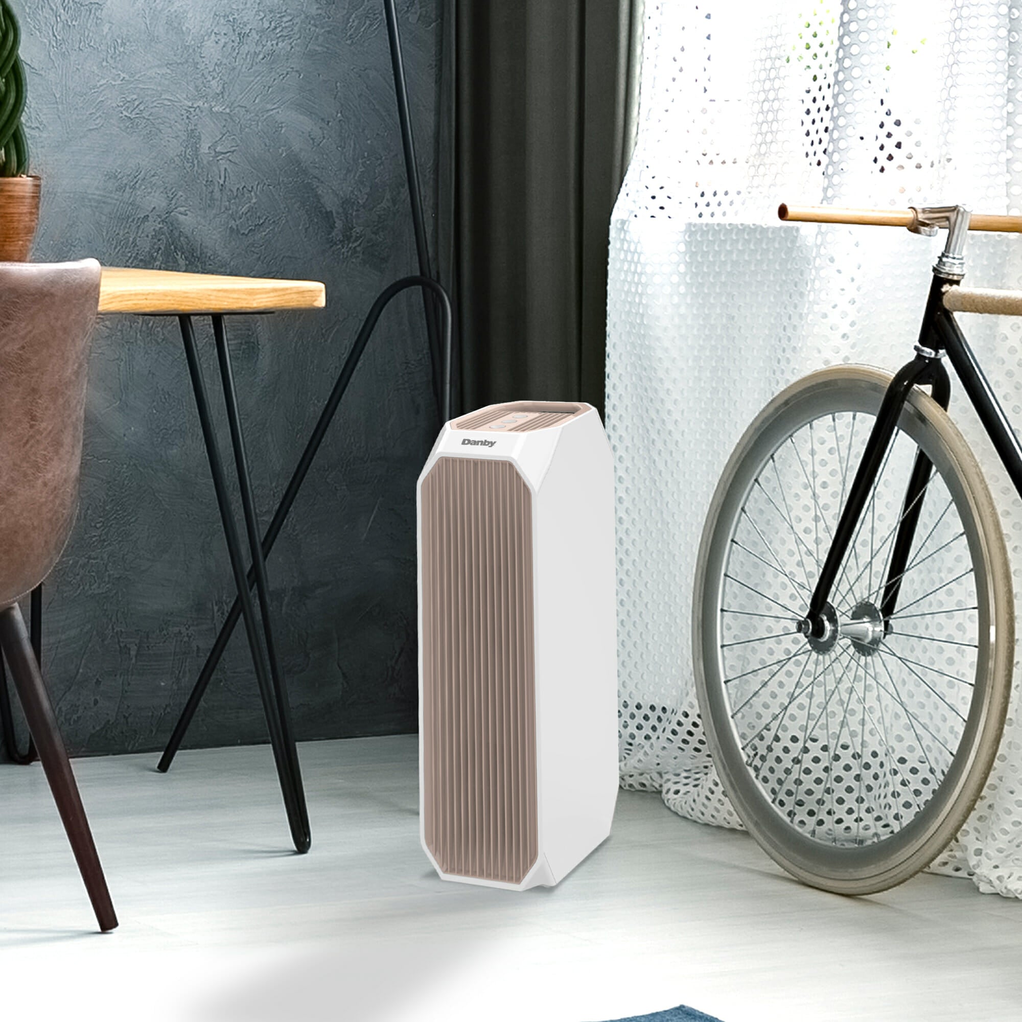 Danby DAP143BAW UV Air Purifier for Large Rooms up to 210 sq. ft - White | HEPA Filter with UV-C Light Technology | Perfect for Bedrooms, Offices & Living Spaces
