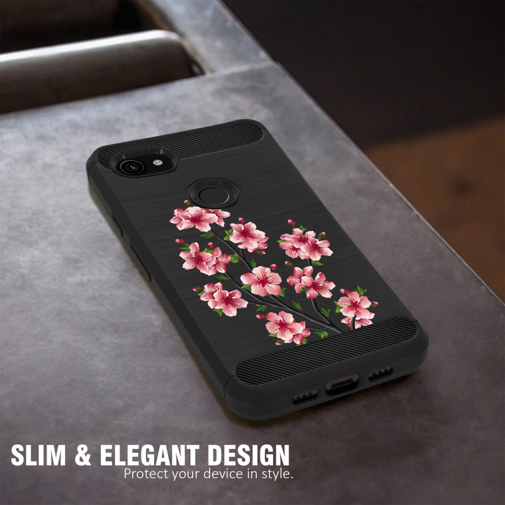 Google Pixel 3A XL Case - Tribal Floral TPU Cover for Daily Protection