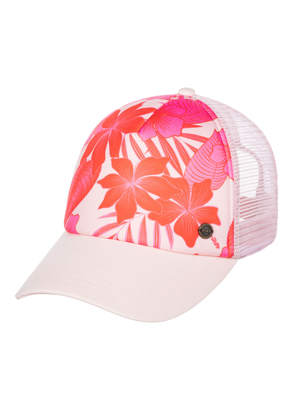 Roxy Women's Hibiscus Print Baseball Cap - Stylish Sun Hat for Beach, Running & Outdoor Activities