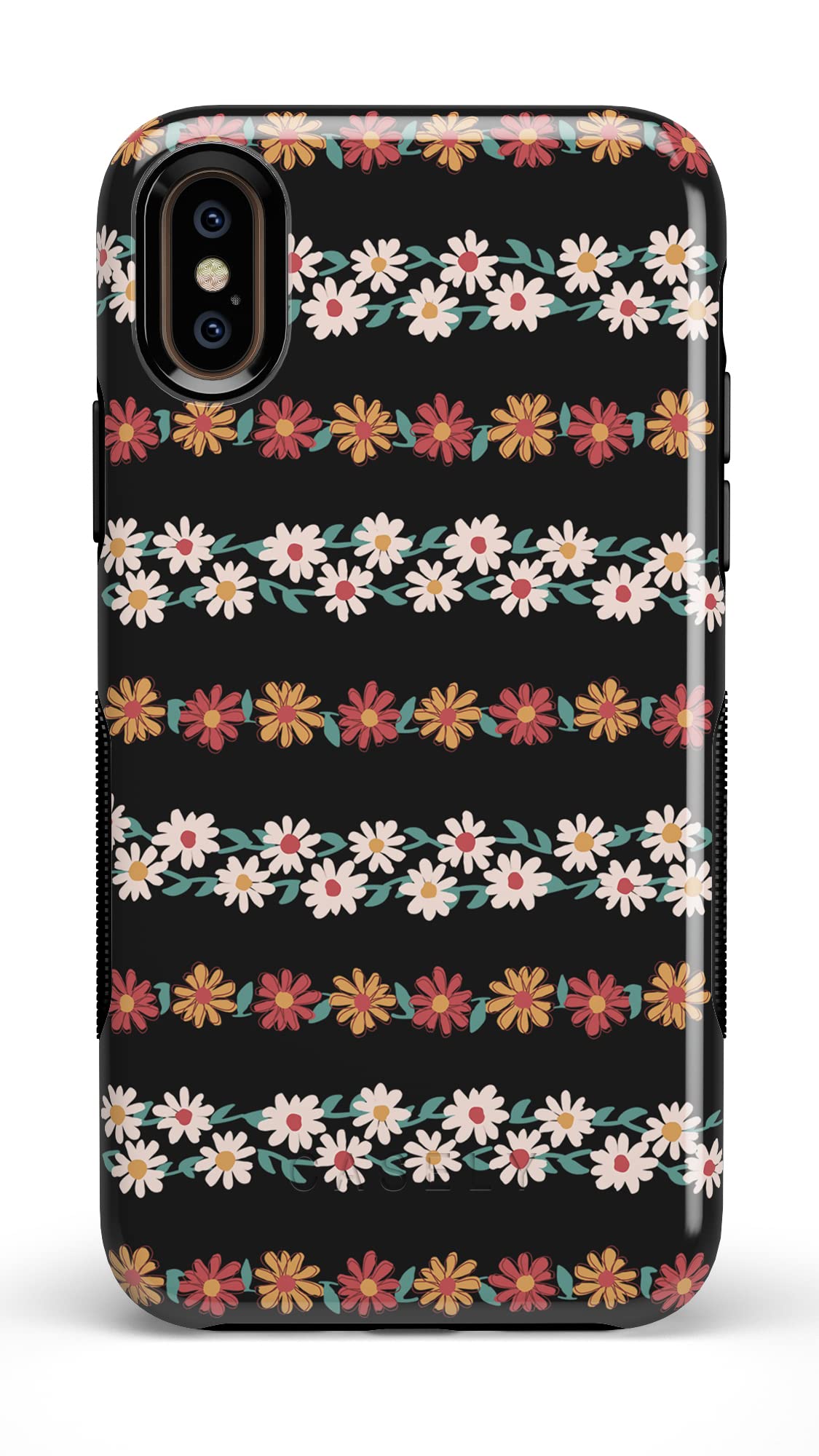 Casely iPhone X/XS Floral Case - Stylish Daisy Print Protective Cover for iPhone X/XS | Perfect for Everyday Use, Travel & Fashion Accessories