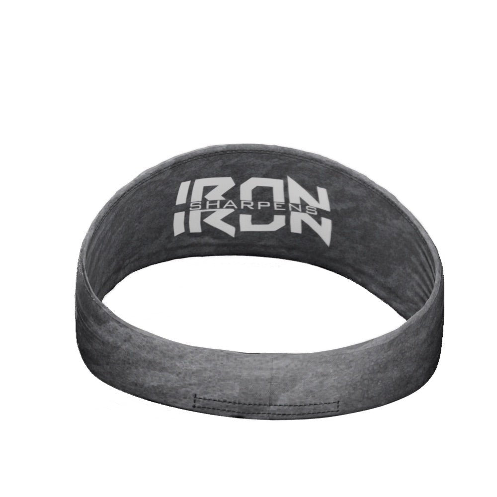 Premium Iron Sharpens Iron Headband - Motivational Workout & Gym Headband for Men & Women - Sweat-Wicking Fitness Accessory for Running, Training & Sports