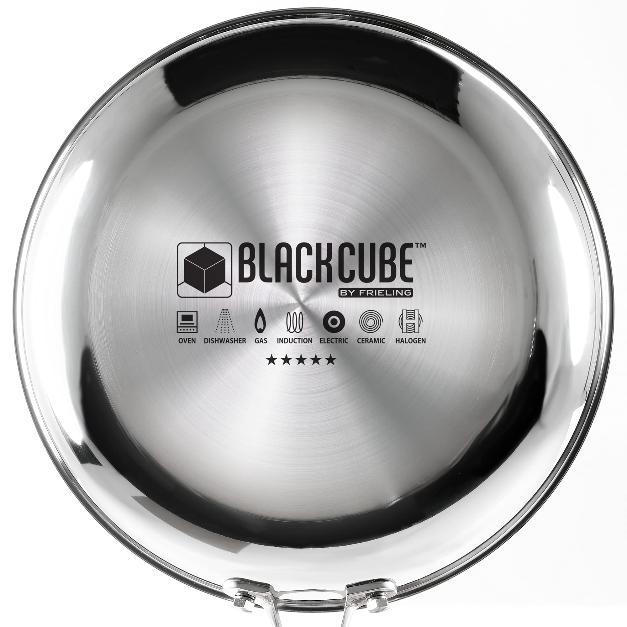 Premium 7-Piece Black Cube Stainless Steel Cookware Set - Nonstick Pots & Pans for Induction, Gas & Electric Stoves - Perfect for Home Cooking, Professional Chefs & Restaurant Use