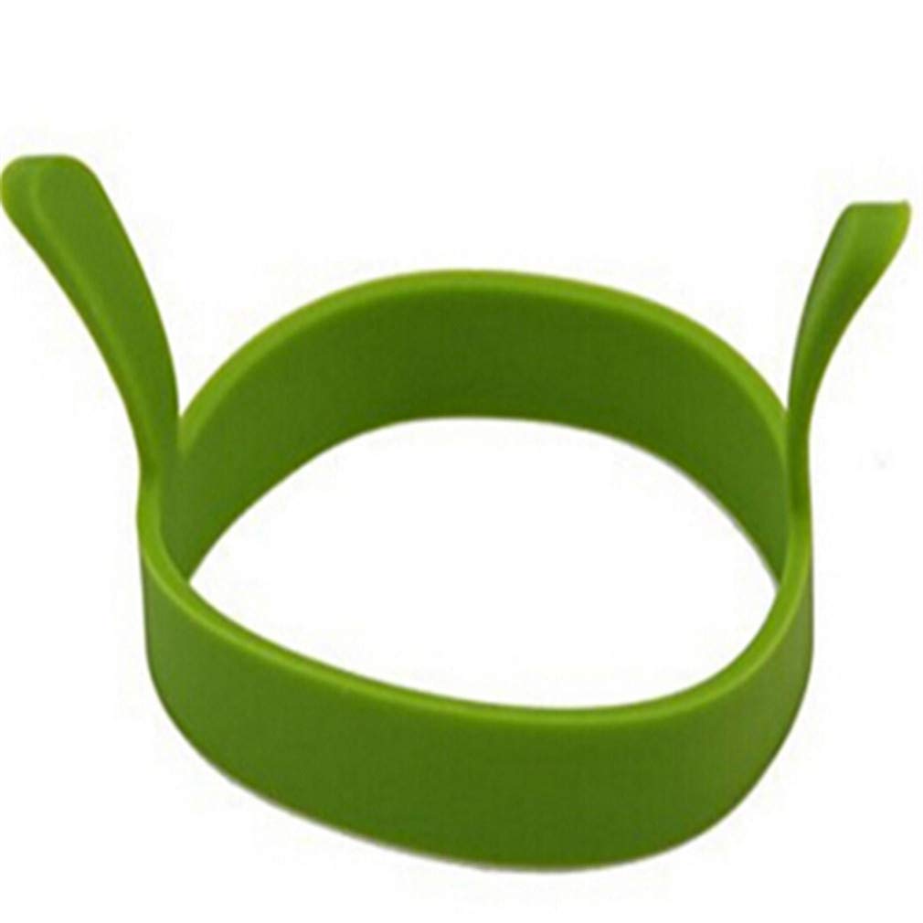 Yunzee 4-Piece Silicone Egg Rings - Round Reusable Non-Stick Fried Egg Mold for Perfect Breakfast | Ideal for Pancakes, Burgers & Sandwiches