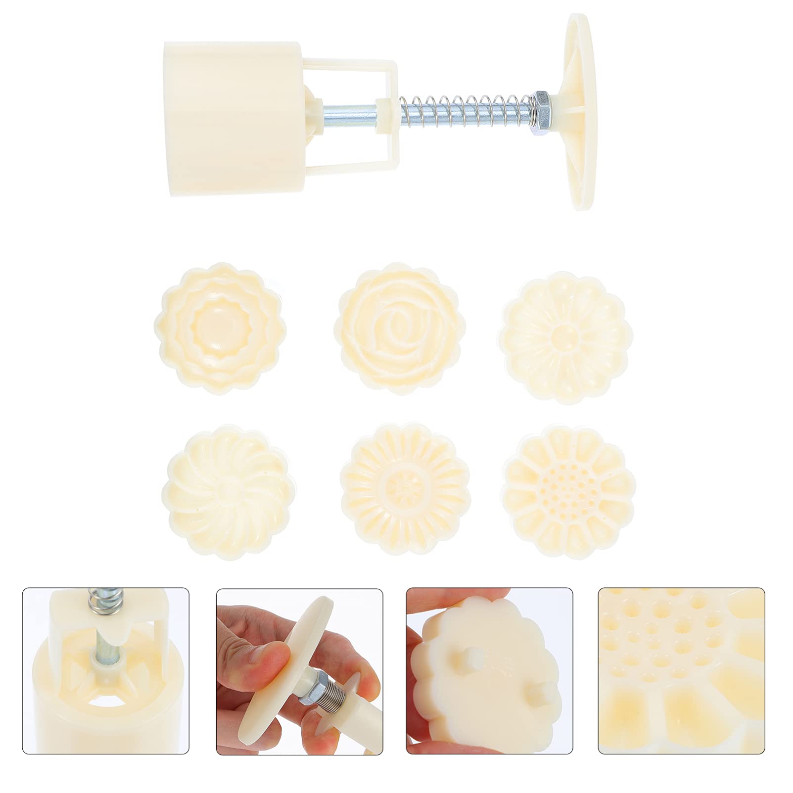 1 Set 3D Rose Flower Moon Cake Baking Mold - Kitchen & Bakery Supplies for DIY Desserts, Pastries, and Homemade Cakes | Perfect for Holidays, Parties, and Gift Making