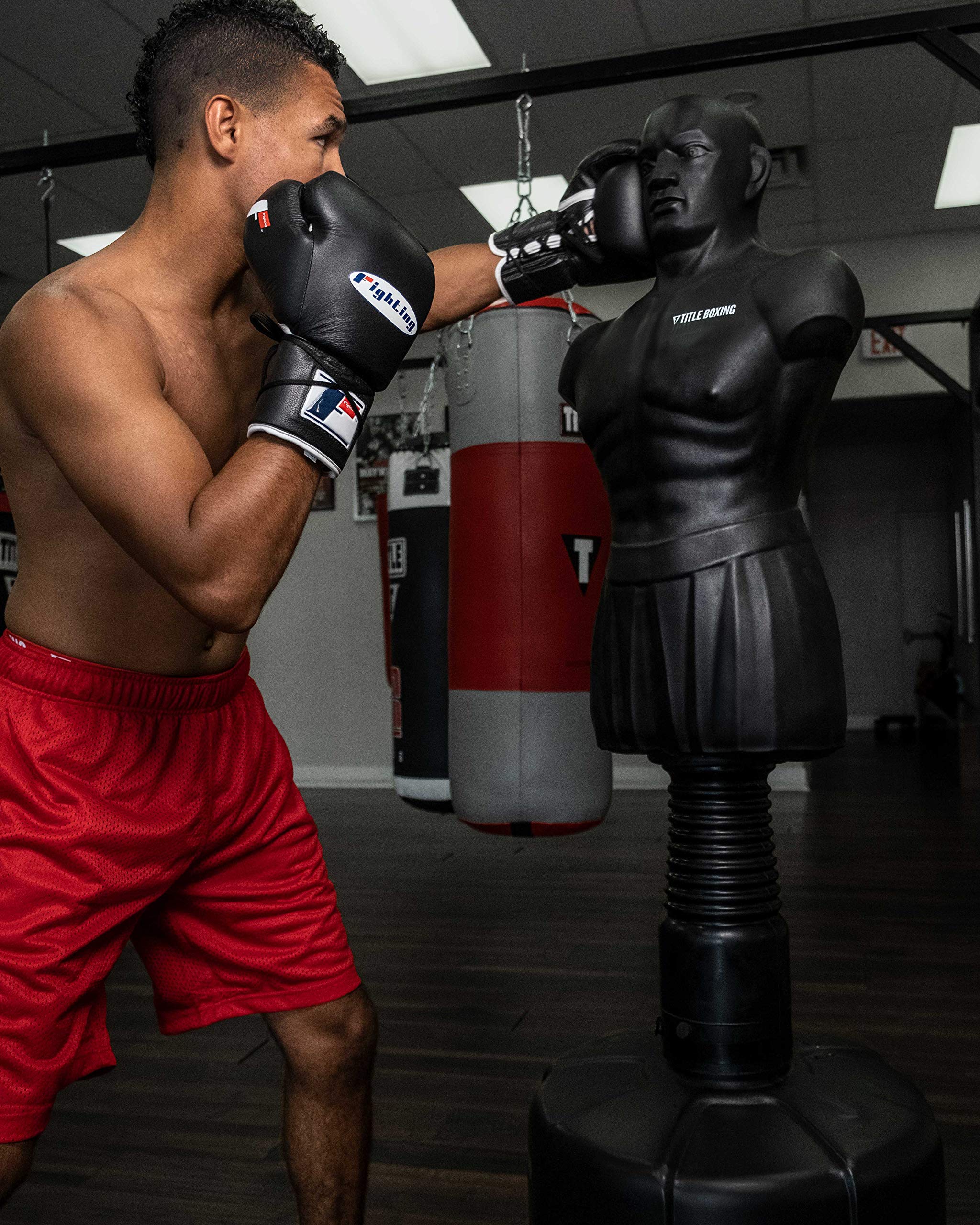 Fighting Certified Pro Fight Gloves - Professional Lace-Up Boxing Gloves for Competition, Sparring, Training & Heavy Bag Work | Ideal for MMA, Muay Thai & Boxing Gyms