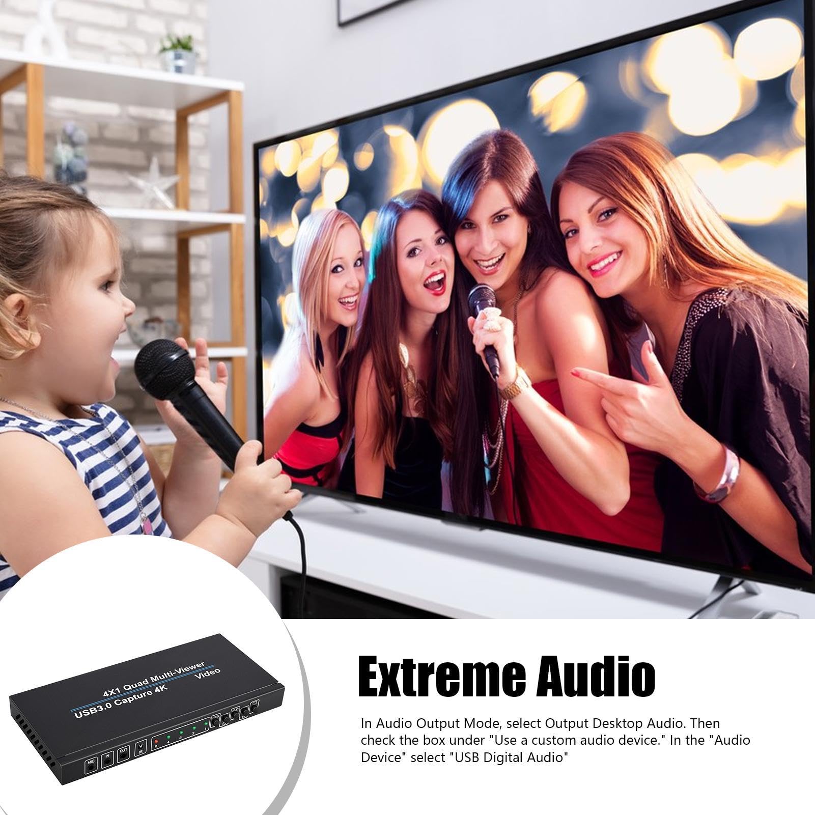 Samuliy USB Video Capture Card - 1080p 60fps HDMI Game Capture Device with Audio for PC, Mac, PS4, Xbox - Live Streaming & Recording for Twitch, YouTube, OBS - Includes Remote Control for Easy Operation