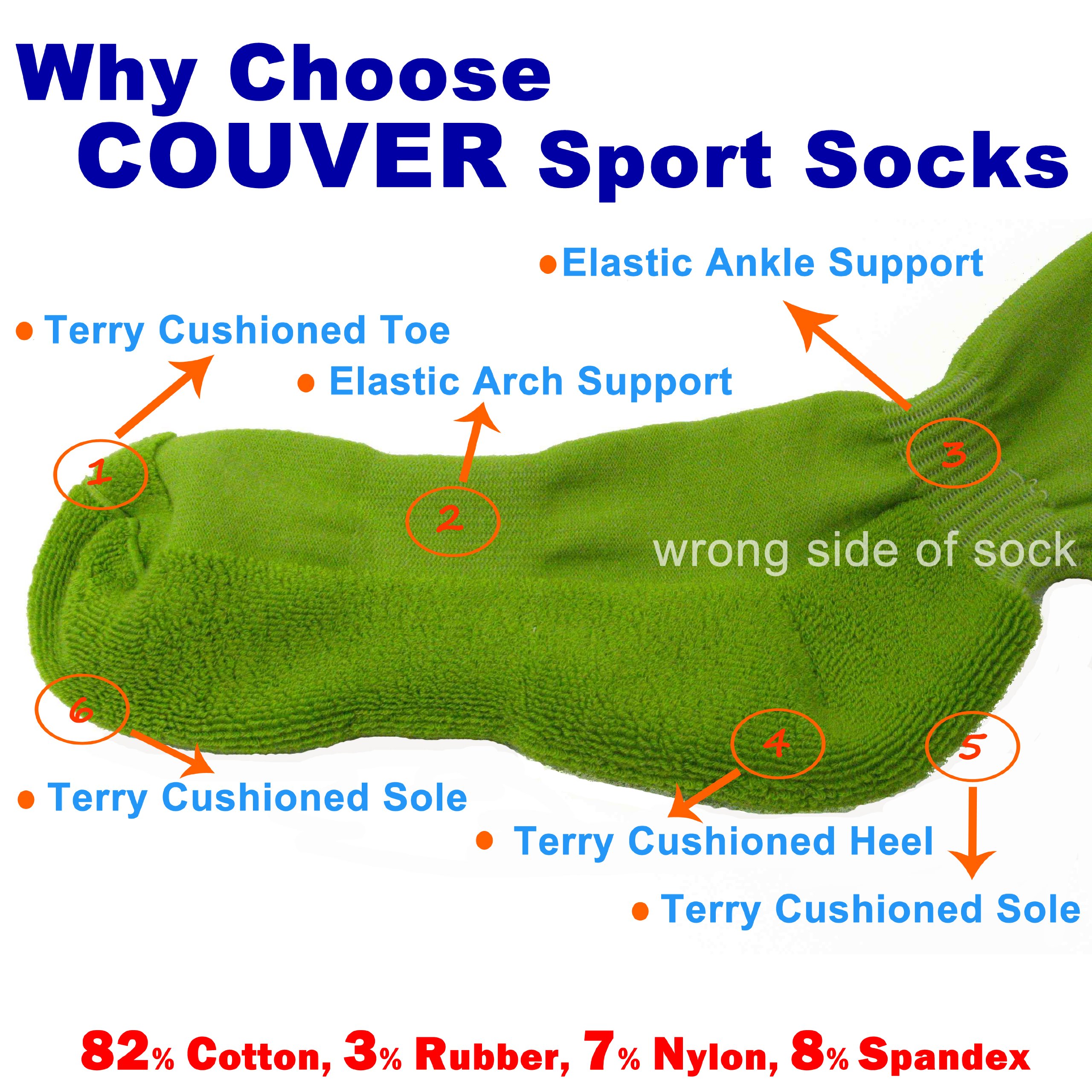 COUVER Women's Knee High Sports Socks - Brown Striped Athletic Socks for Softball, Baseball & Running - Comfortable & Breathable for Workouts & Games