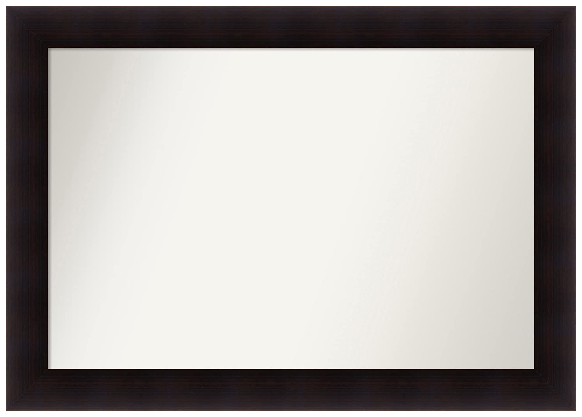 Amanti Art Custom Wall Mirror 29.5x41.5 Inches - Portico Espresso Brown Frame - Non-Beveled Edge - Bathroom, Living Room, Bedroom Decor - Various Sizes Available