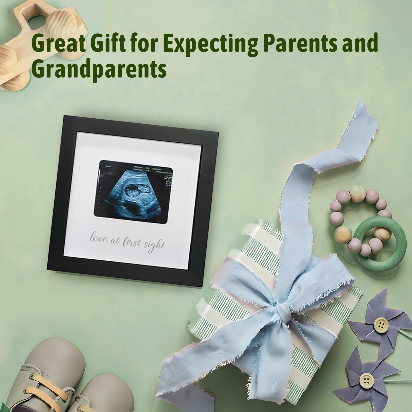 Ultrasound Photo Frame - Pregnancy Announcement Gift for Grandparents - Nursery Decor