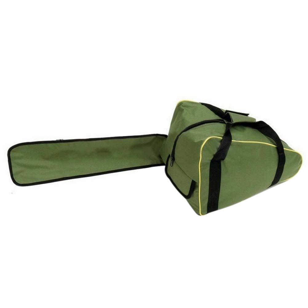 Heavy Duty Chainsaw Storage Bag - Waterproof Portable Carrying Case for Stihl & Husqvarna 16/18/20 Inch Chainsaws - Durable Protection with Shoulder Strap (Green) - Perfect for Forestry Work, Landscaping & DIY Projects