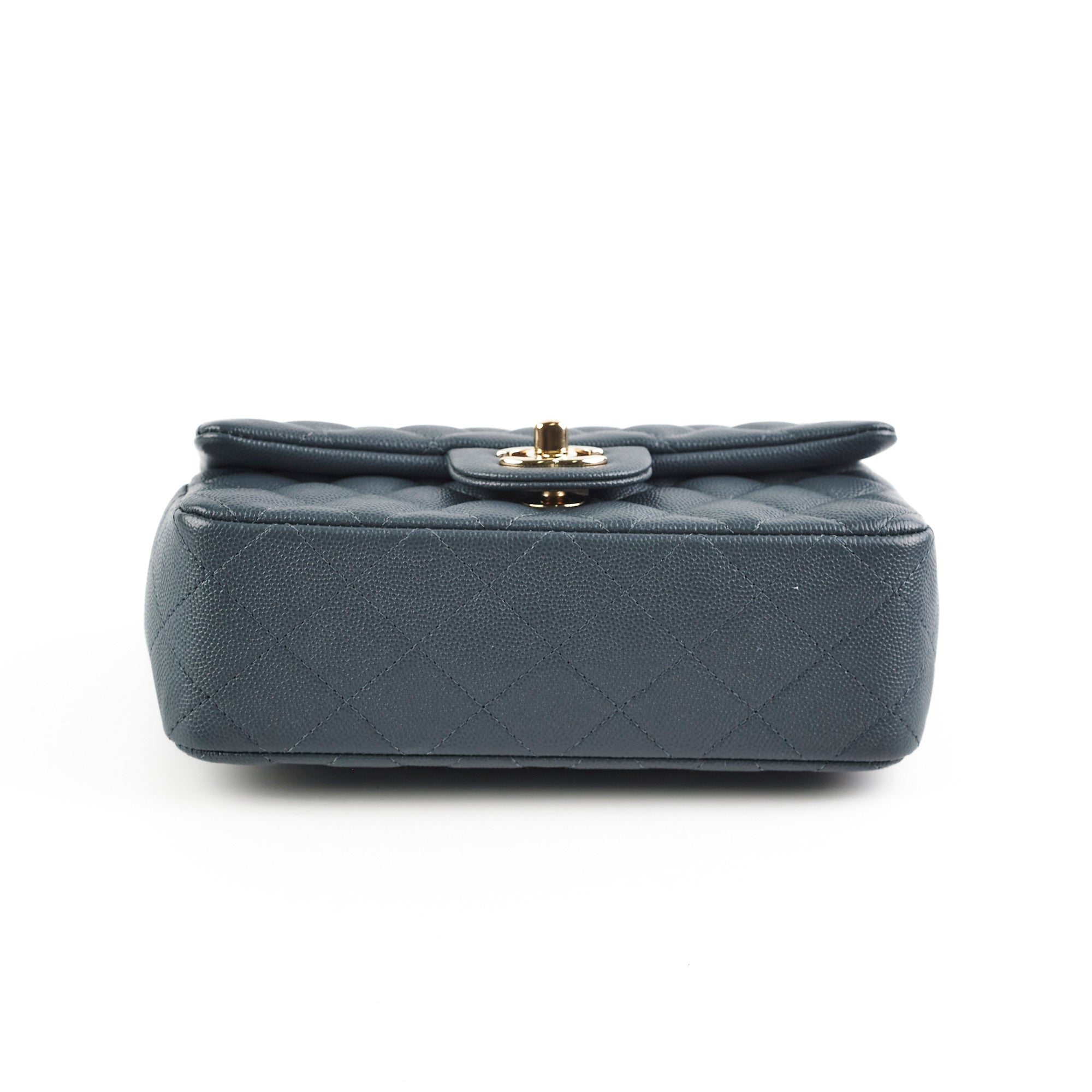 Chanel Caviar Leather Mini Rectangular Flap Bag in Grey - Perfect for Evening Events & Luxury Fashion Accessories