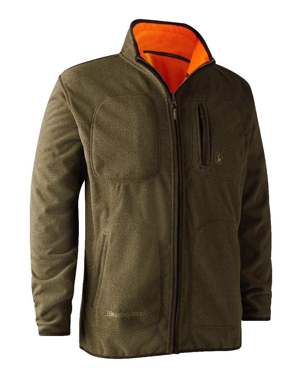 Deerhunter Gamekeeper Reversible Bonded Fleece Jacket for Men - Warm Winter Outdoor Hunting Coat - Ideal for Camping, Hiking & Cold Weather Activities