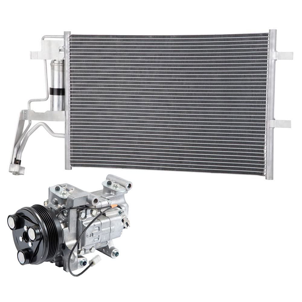 New OEM AC Compressor with A/C Condenser & Drier for Mazda 3 & 5 - 60-85294RU | Perfect for Summer Cooling & Auto AC Repair | BuyAutoParts