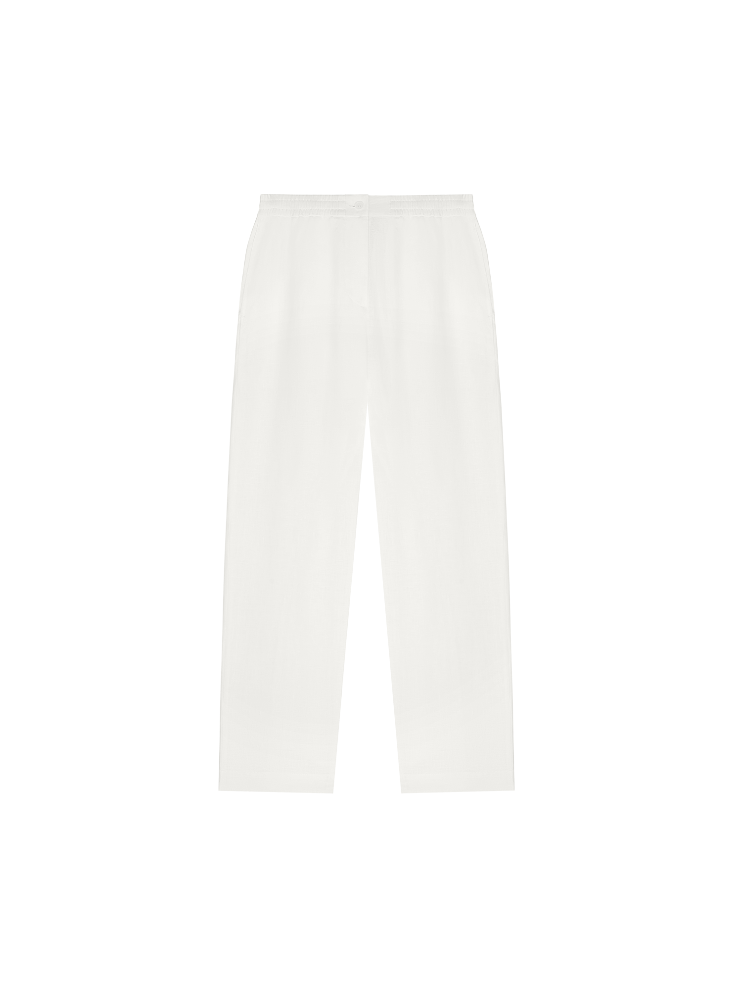 Women's Aloe Linen Pants - Breathable Comfortable Summer Trousers in Off White | Perfect for Beach, Vacation & Casual Wear