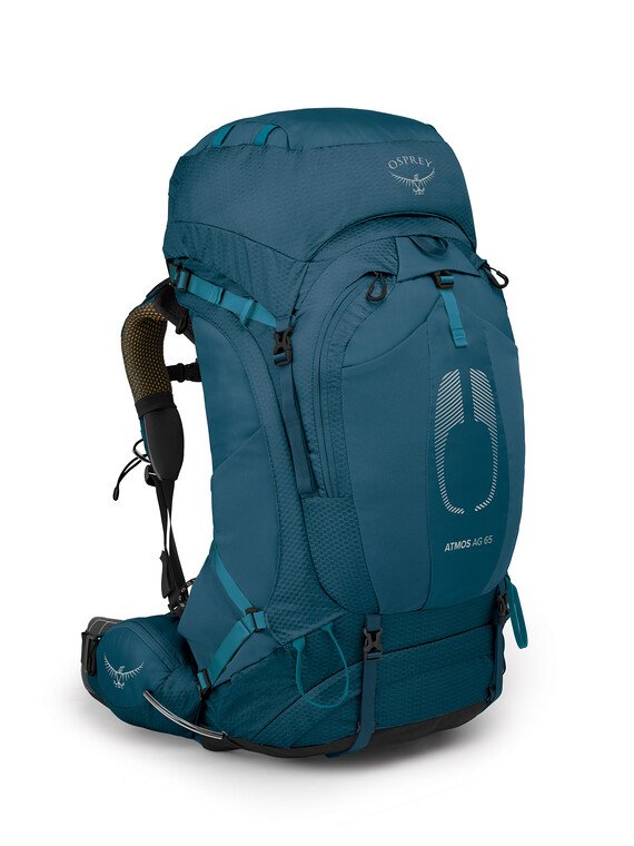 Osprey Atmos AG™ 65 Backpack with Rain Cover - Lightweight Hiking Backpack for Men & Women - Perfect for Camping, Backpacking & Outdoor Adventures
