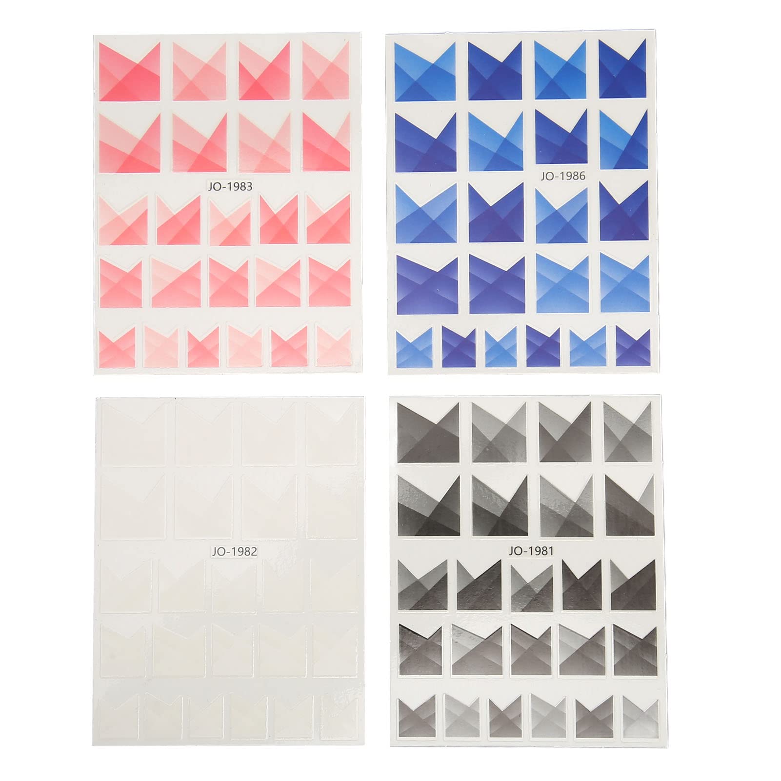 French Nail Stickers 4 Sheets - Easy to Apply Waterproof Nail Art Decals for Salon & Home Manicure | Perfect for Parties, Weddings & Everyday Wear