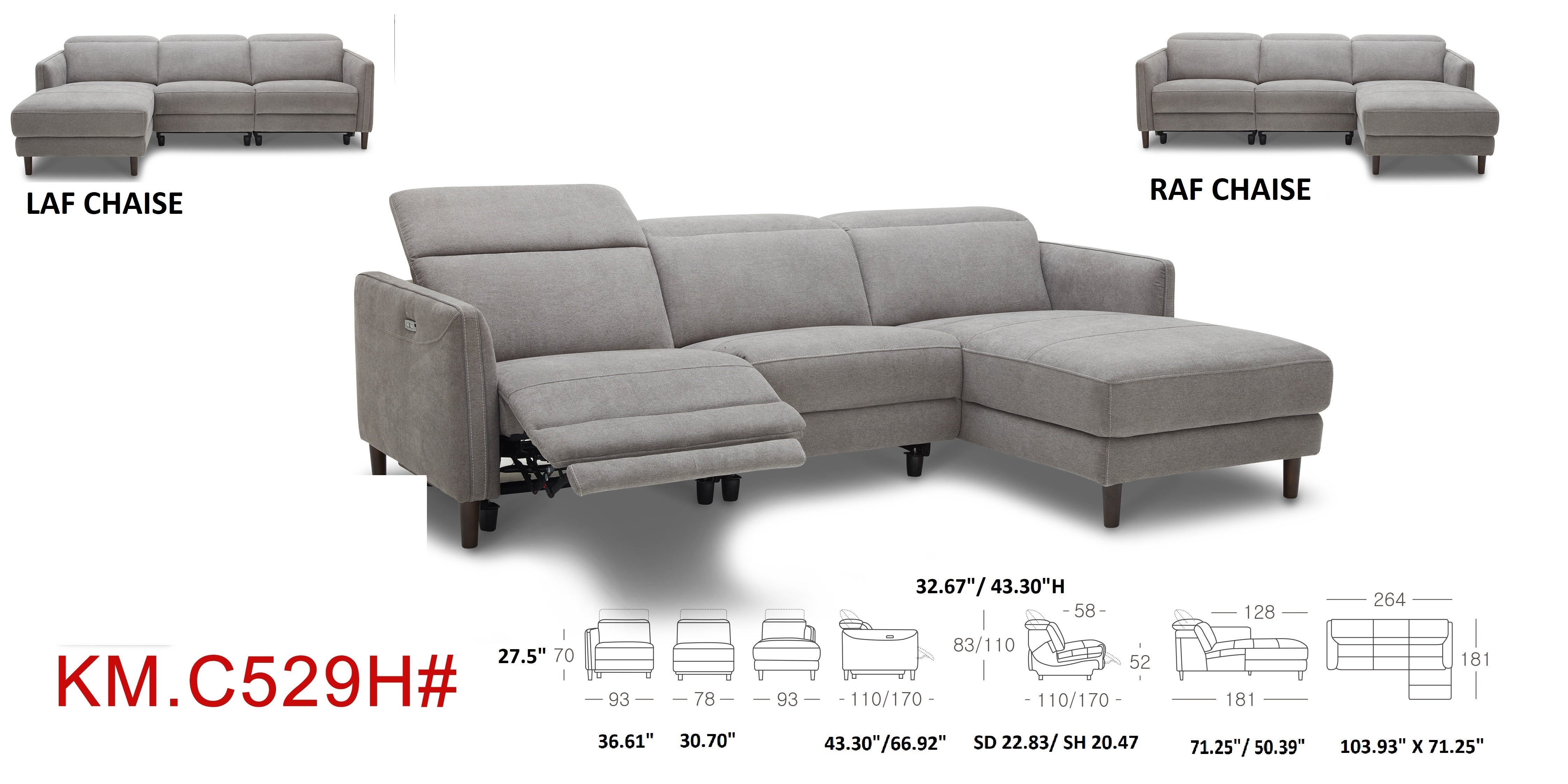 Premium EMF KM529 Genuine Leather Recliner Chair - Comfortable Living Room Furniture for Home Theater & Relaxation