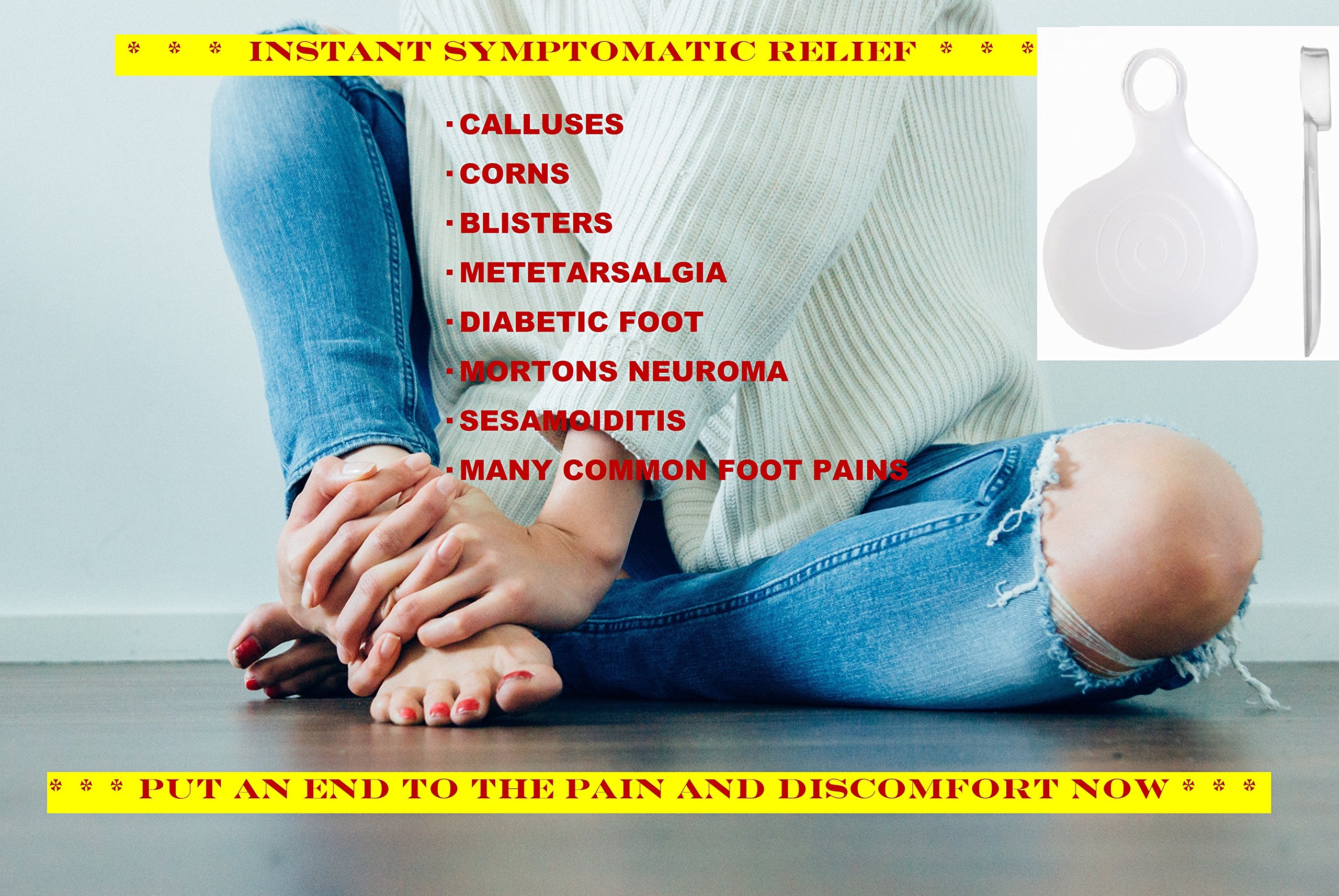 2 Pairs Gel Metatarsal Pads for Ball of Foot Pain Relief - Cushioned Insoles for Men & Women - Arch Support & Shock Absorption - Perfect for Running, Walking & High Heels Comfort