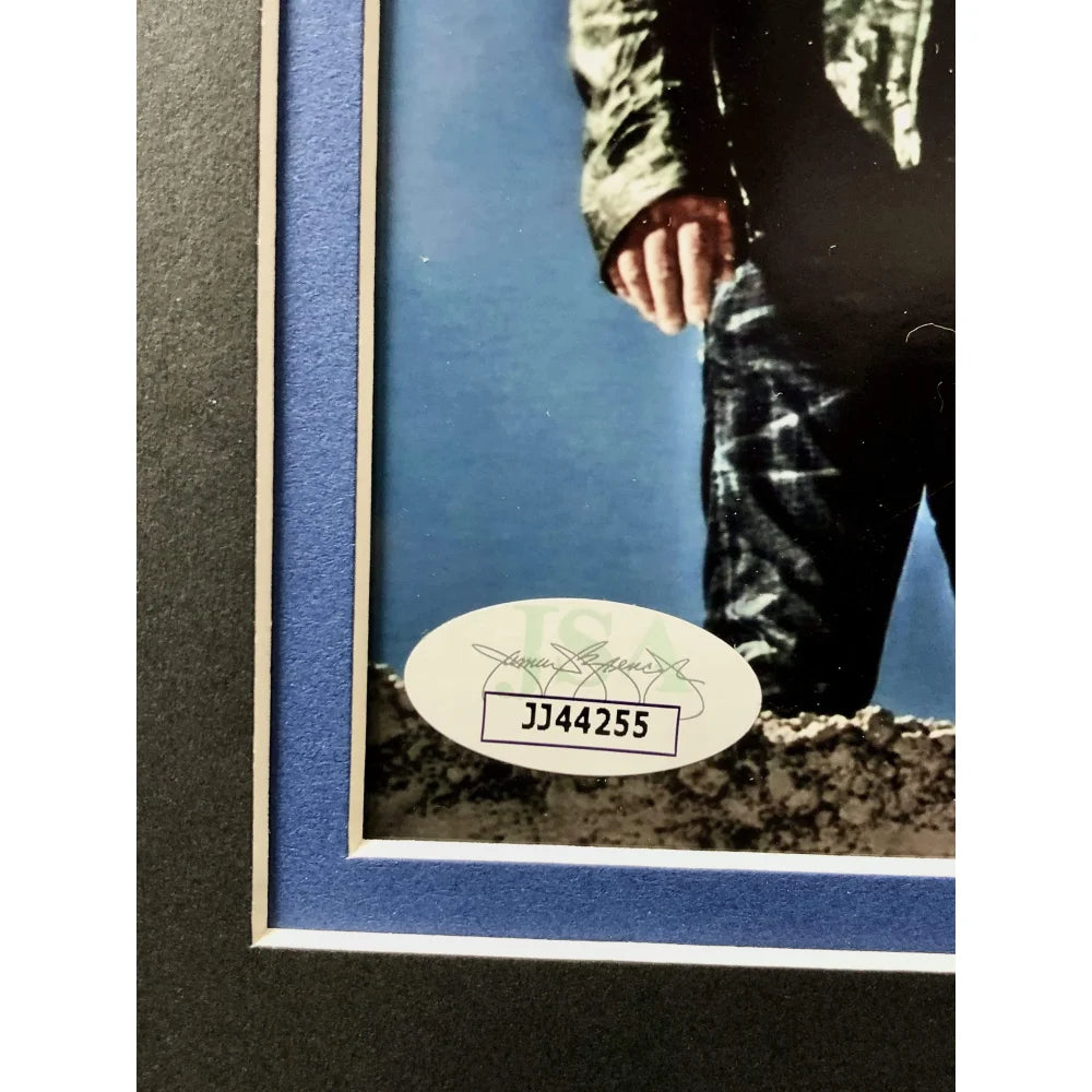 Journey Band Signed 8x10 Photo Framed with JSA COA & Tour Pass - Neal Schon, Ross Valory - Perfect for Music Memorabilia Collectors & Rock Fans Display