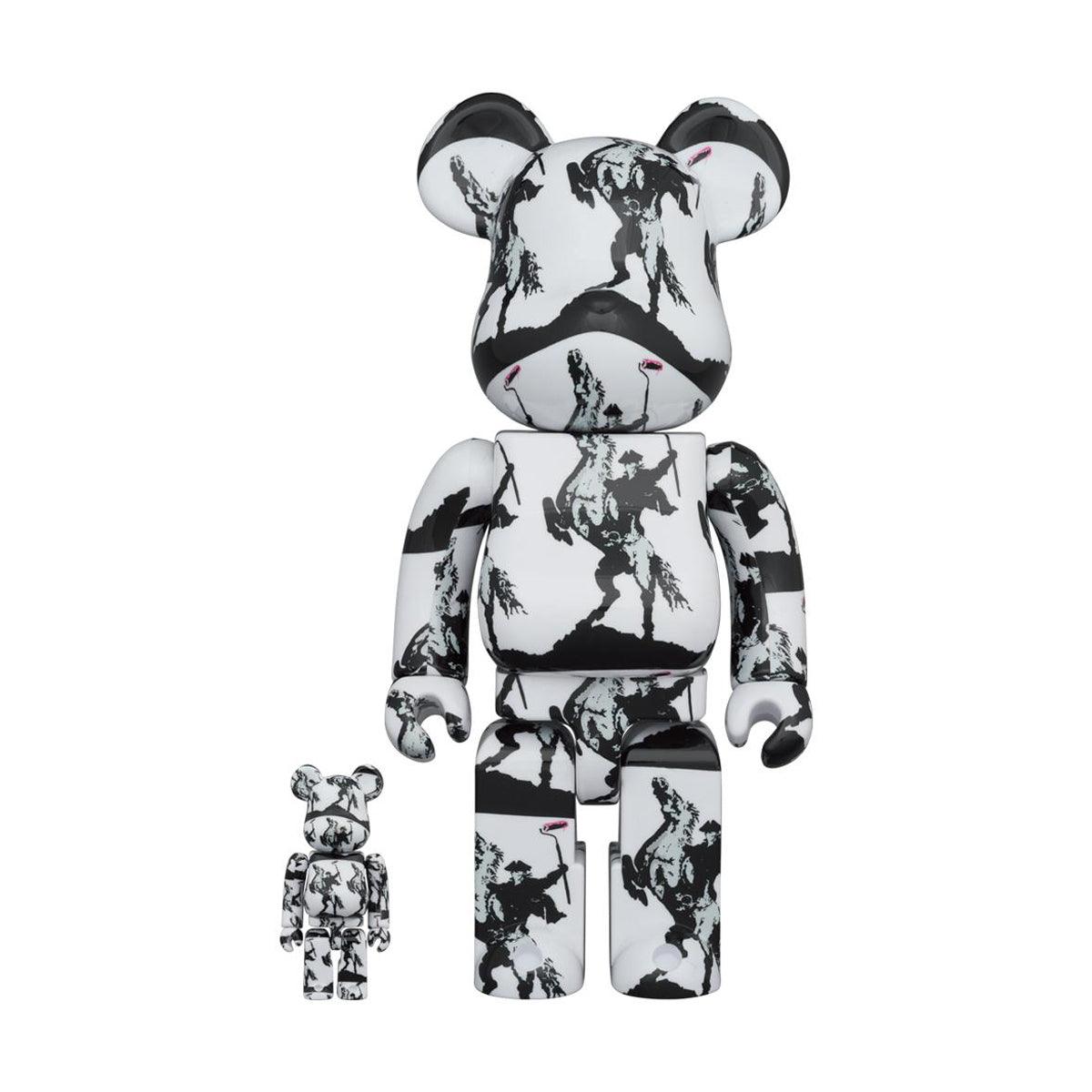 BRANDALISM Be@rbrick 100% & 400% 'Highwayman' Collectible Bearbrick Figures - Limited Edition Art Toy for Display, Collection, and Gifting - Perfect for Home Decor, Office Display, and Pop Culture Enthusiasts