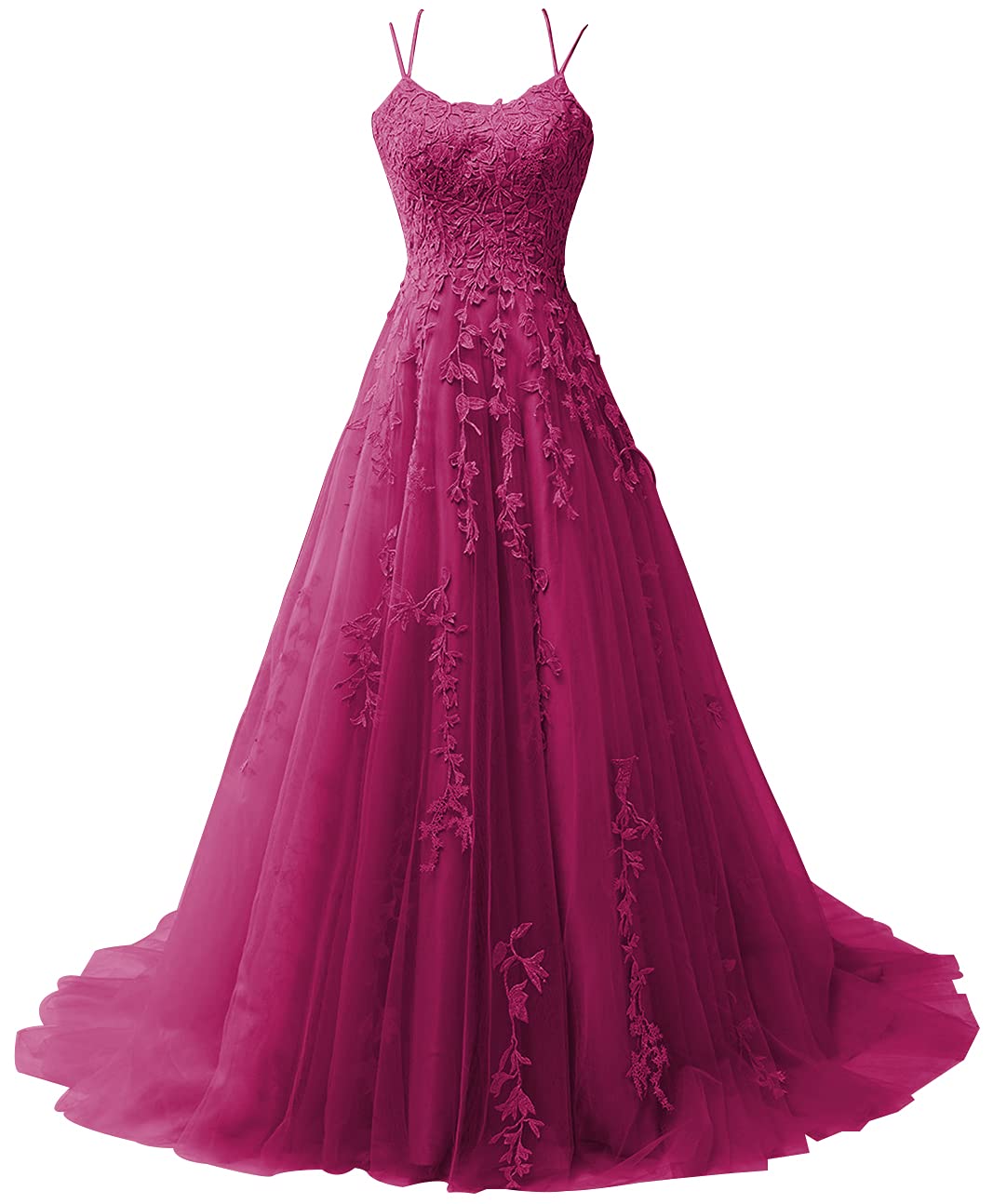 Elegant Lace Prom Dresses for Women - Formal Evening Gowns with Tulle & Appliques for Homecoming, Ball & Special Occasions