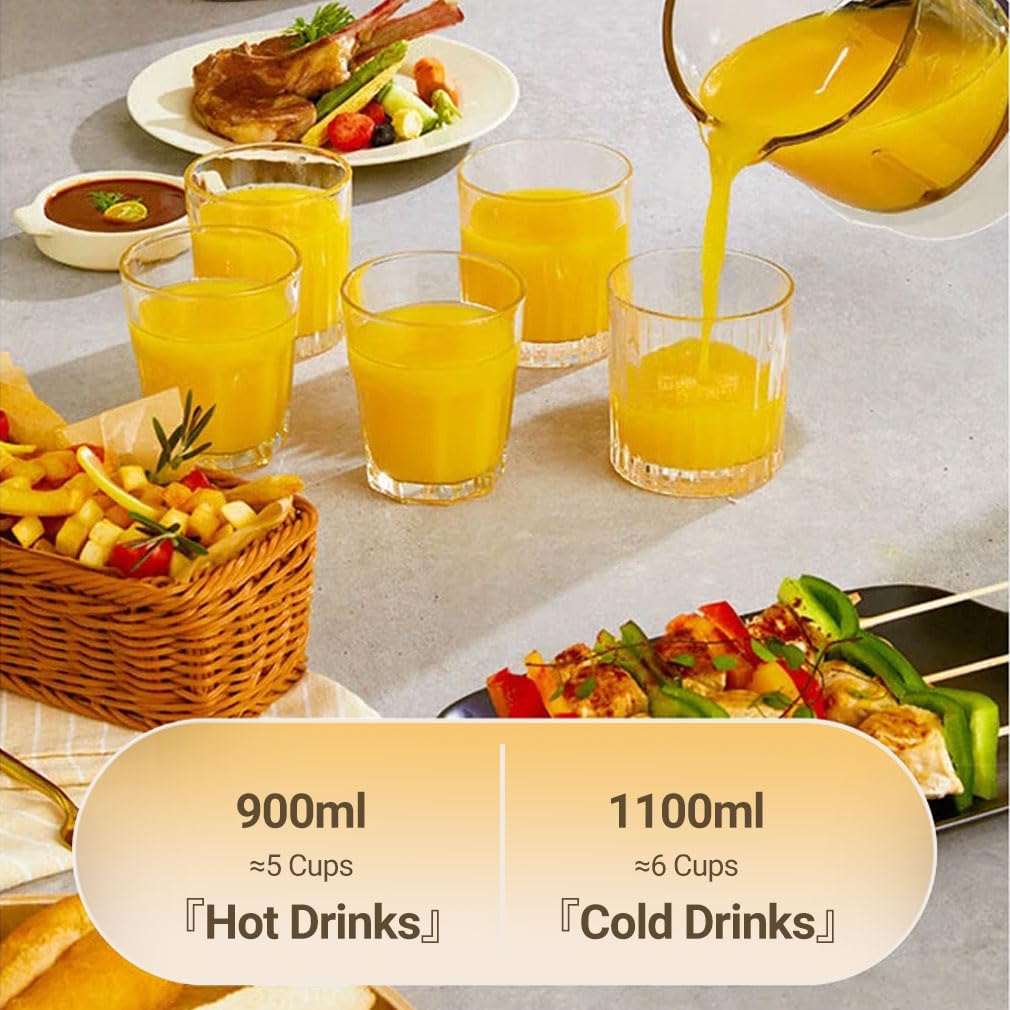 Joydeem JD-J03 Quiet Blender with Soundproof Shield - 8-Speed & Temperature Control for Smoothies, Soy Milk, Juice - 1100ml Capacity, 12H Preset Timer - Perfect for Home Kitchen, Office & Healthy Lifestyle (White)