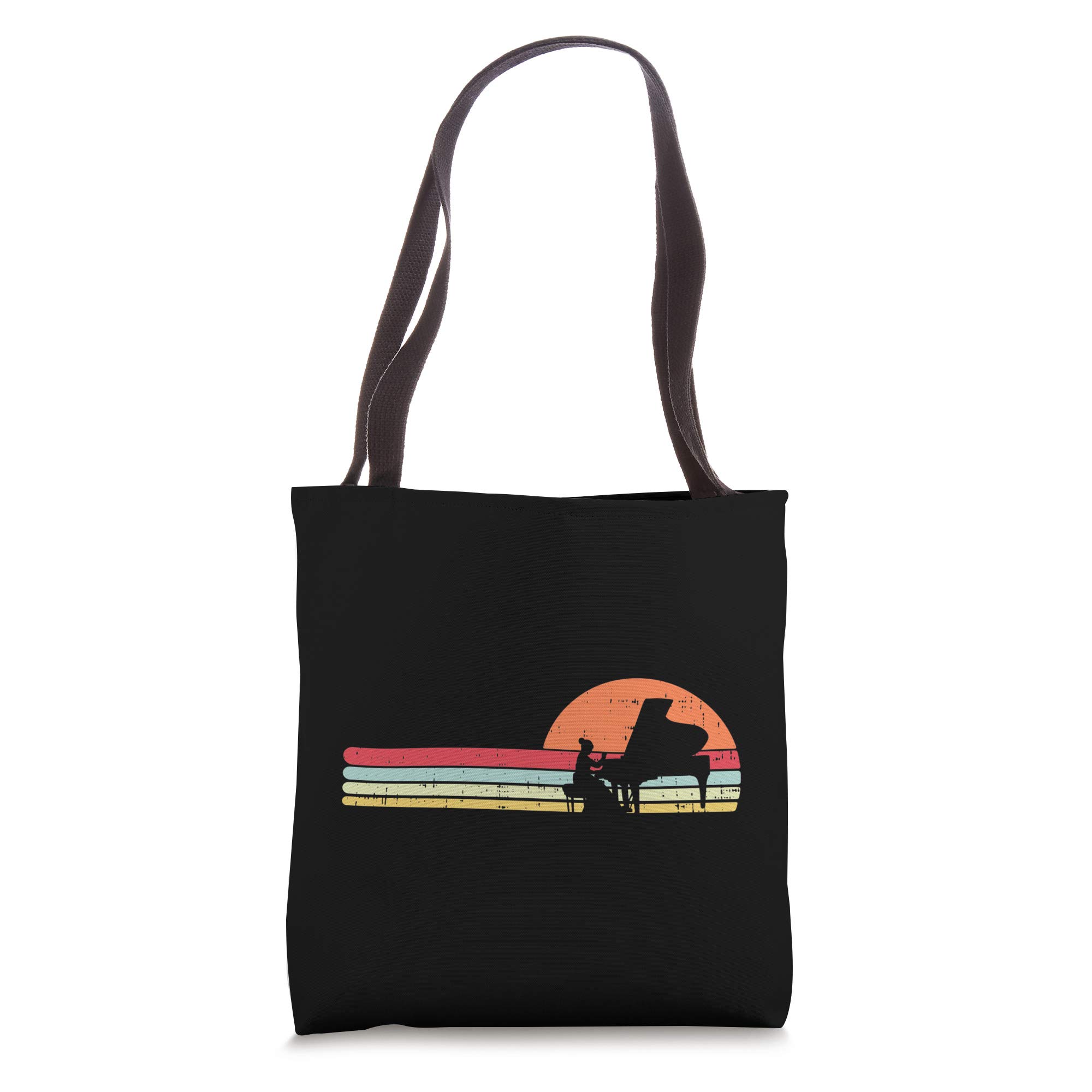 Vintage Piano Tote Bag for Women - Elegant Retro Music Teacher & Student Shoulder Bag - Perfect for Piano Lessons, Concerts & Music Lovers