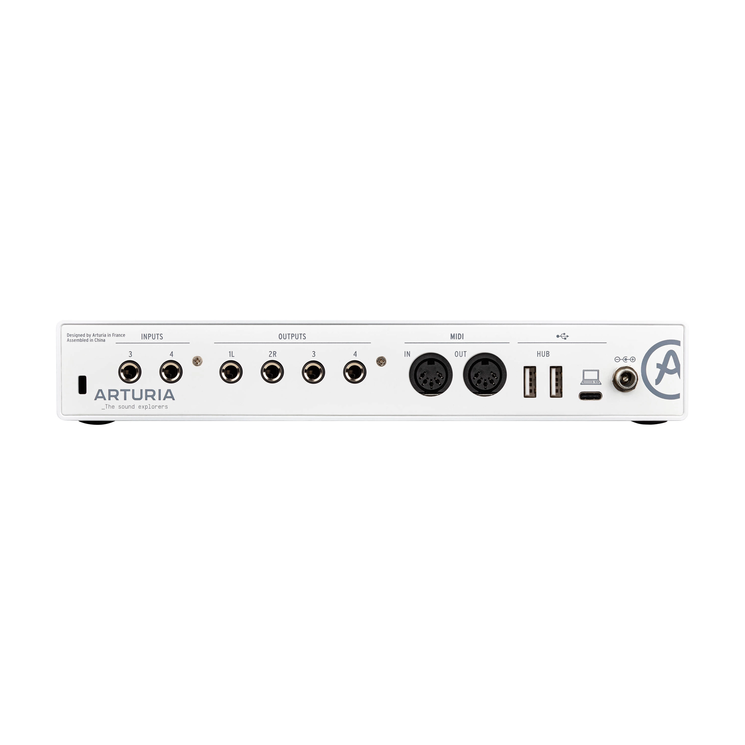 Arturia MiniFuse 4 USB-C Audio Interface - Professional 4-Channel Recording Studio Equipment for Music Production, Podcasting & Home Studio (White) | Perfect for Musicians, Producers & Content Creators