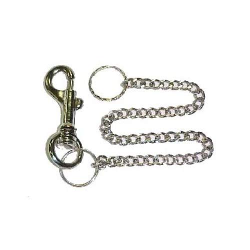 Stylish Silver Plated Biker Wallet Chain Keychain for Men - Durable Metal Accessory for Motorcycle Riders, Keys & Everyday Carry | Perfect for Biker Fashion, Gift Ideas & Security