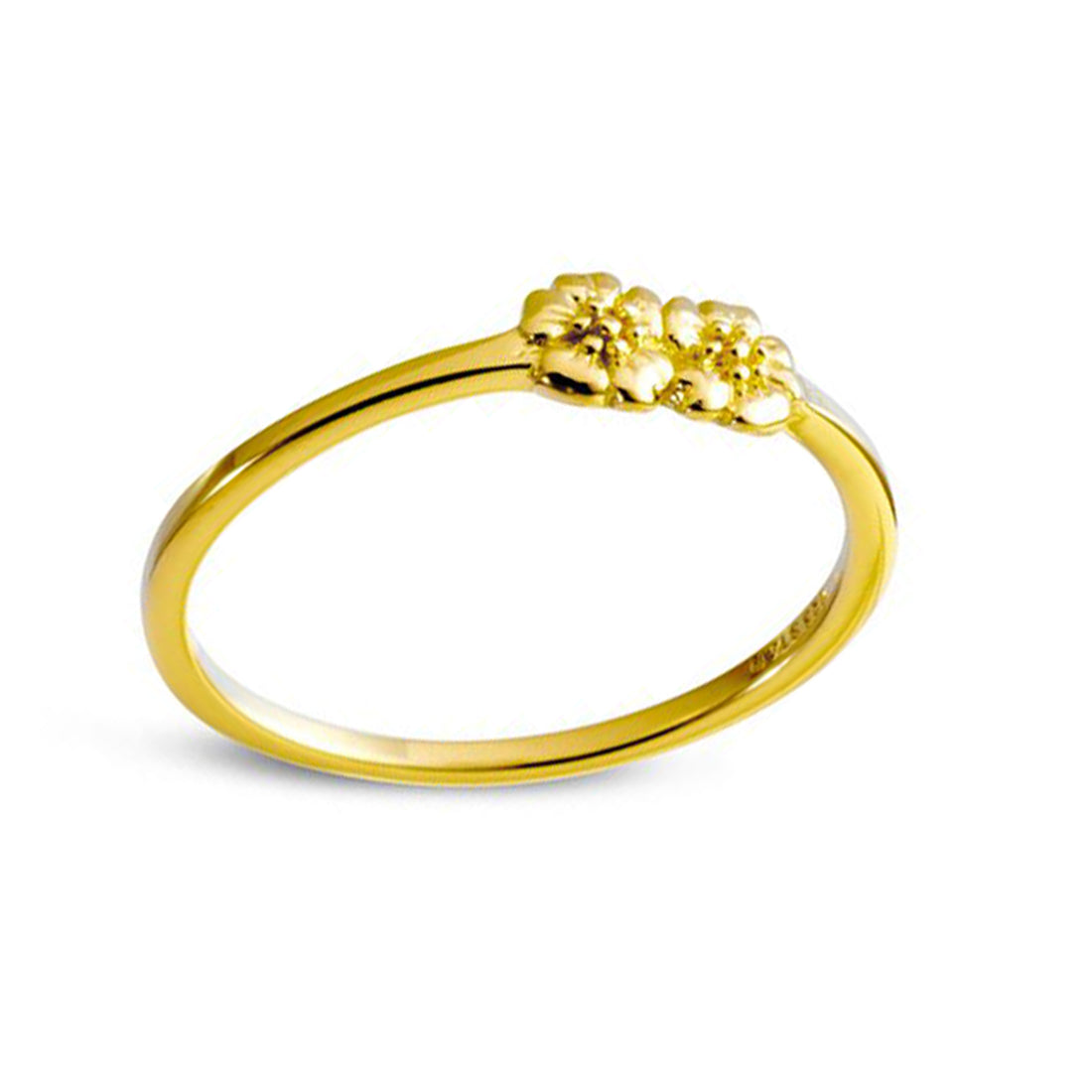 Dioscuri Gold Ring for Women - Elegant 18K Gold Plated Fashion Jewelry - Perfect for Weddings, Anniversaries & Special Occasions