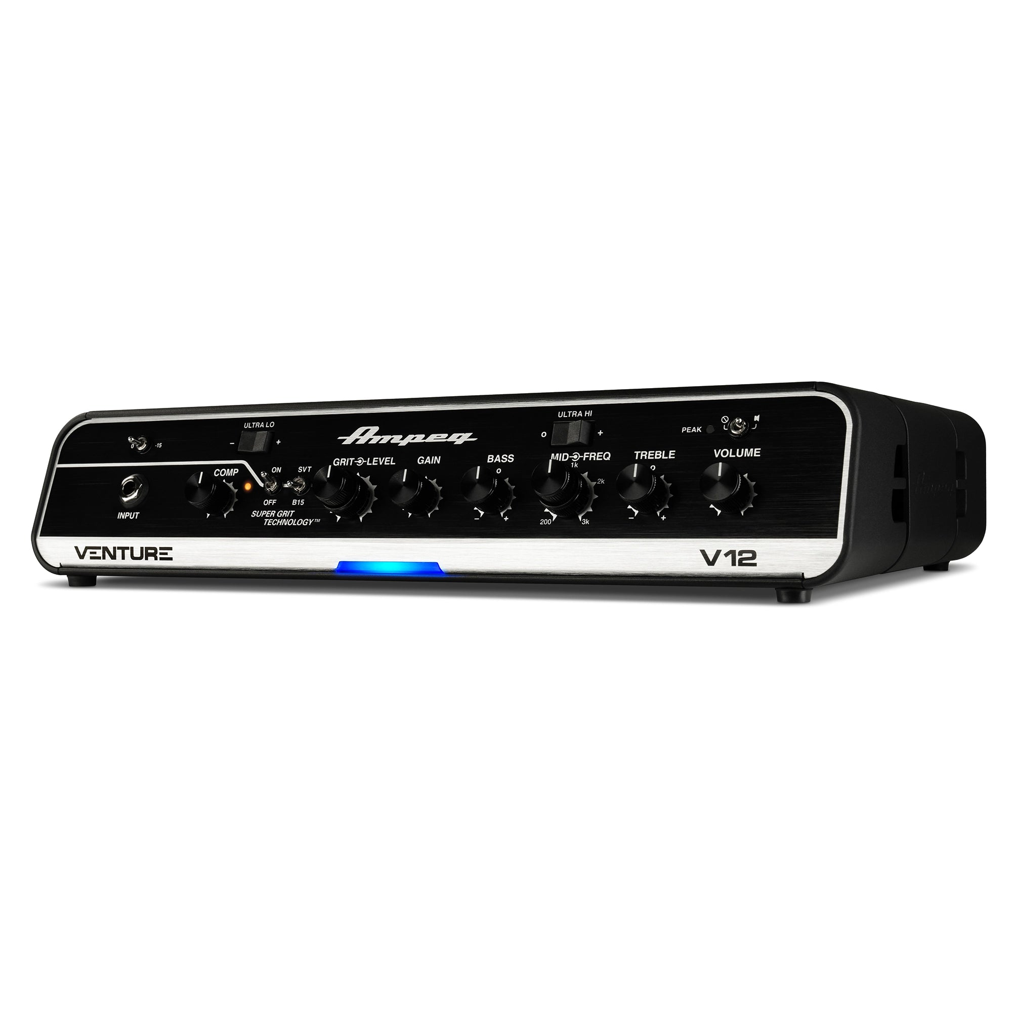 Ampeg Venture V12 1200W Professional Bass Amplifier Head - Powerful Bass Amp for Live Performances & Studio Recording